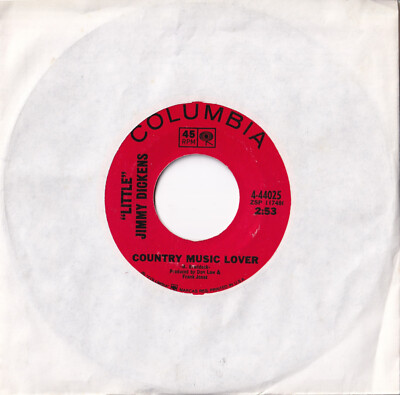 "Little" Jimmy Dickens -Country Music Lover / You've...- 7" 45 Columbia