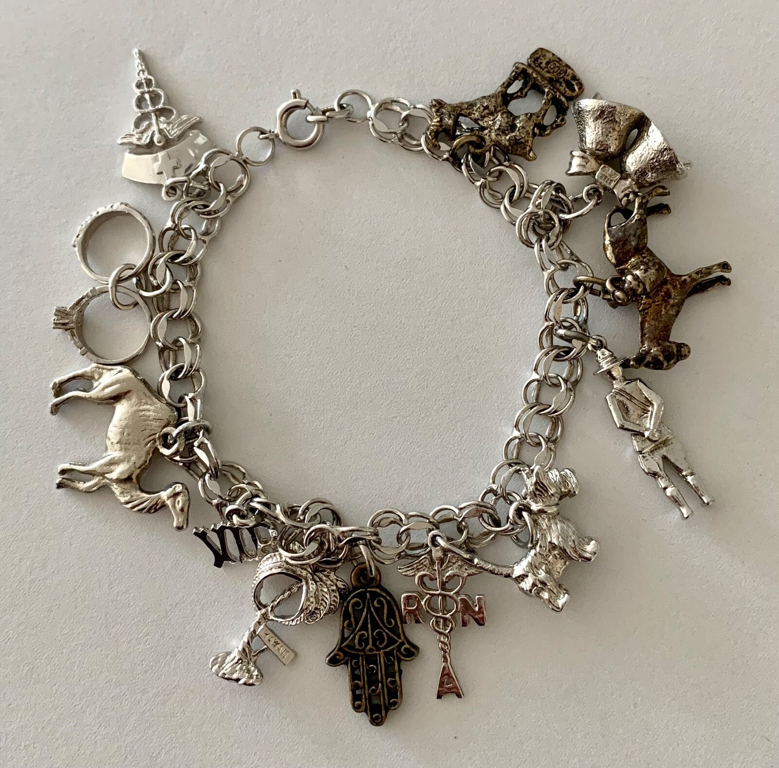 アクセサリー vintage silver925 star charm bracelet Sterling Silver Star Charm Bracelet 925 Silver Beaded Ball
