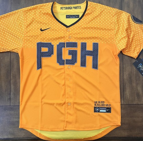 Pittsburgh Pirates PGH City Connect Jersey Medium | eBay