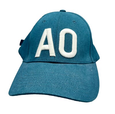 Australian Open Cap - Hat - Green/Teal AO Embroidered- 2015 Adjustable VGC