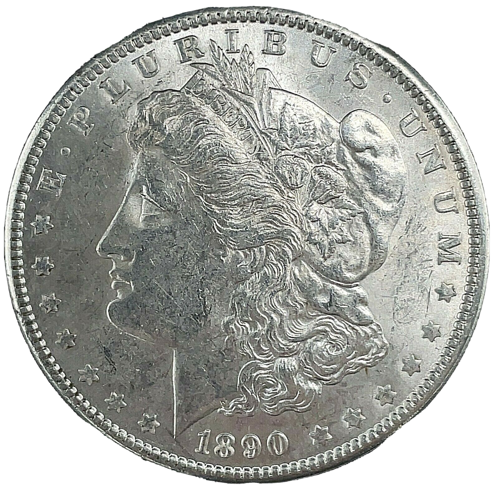 ■ バーリントン 1890 Morgan Dollar BU Choice Uncirculated Mint State 90
