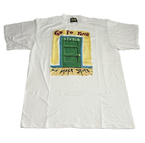 fred babb アートスウェット Vintage 90s Fred Babb Shirt Go To Your Studio Art Tee Mens