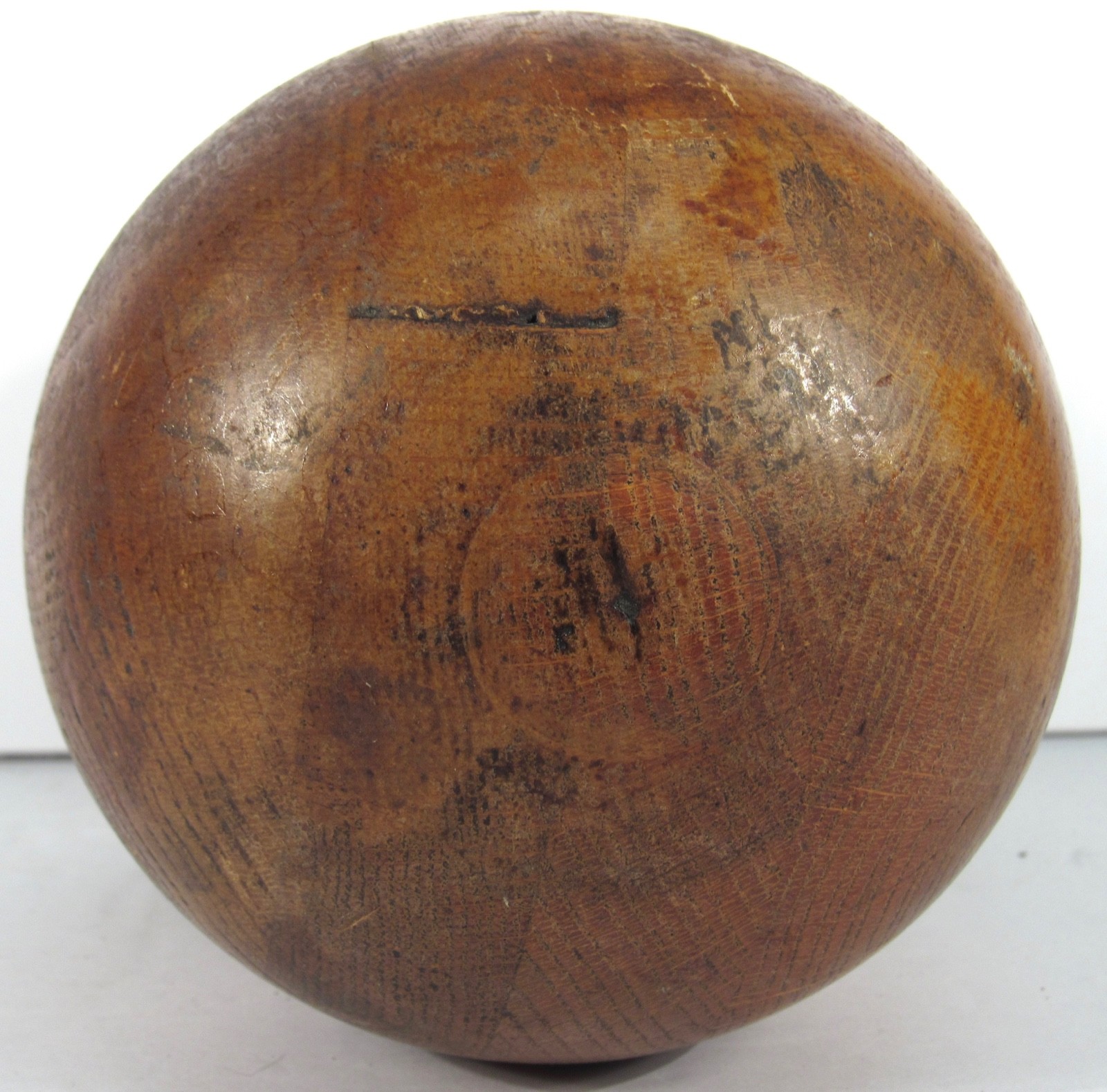 Antique Wood Finial Newel Post Top Pine Architectural Piece Cap B