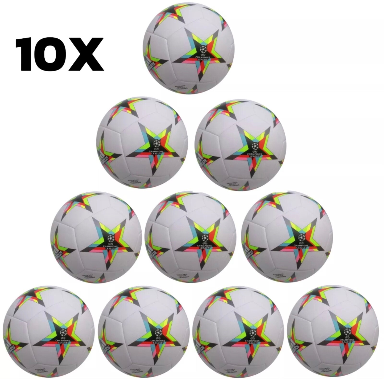 Adidas Final 22 UEFA Champions League Football - 10 Pack