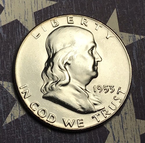 1953 Franklin Silver Half Dollar Collector Coin for your Collection.
