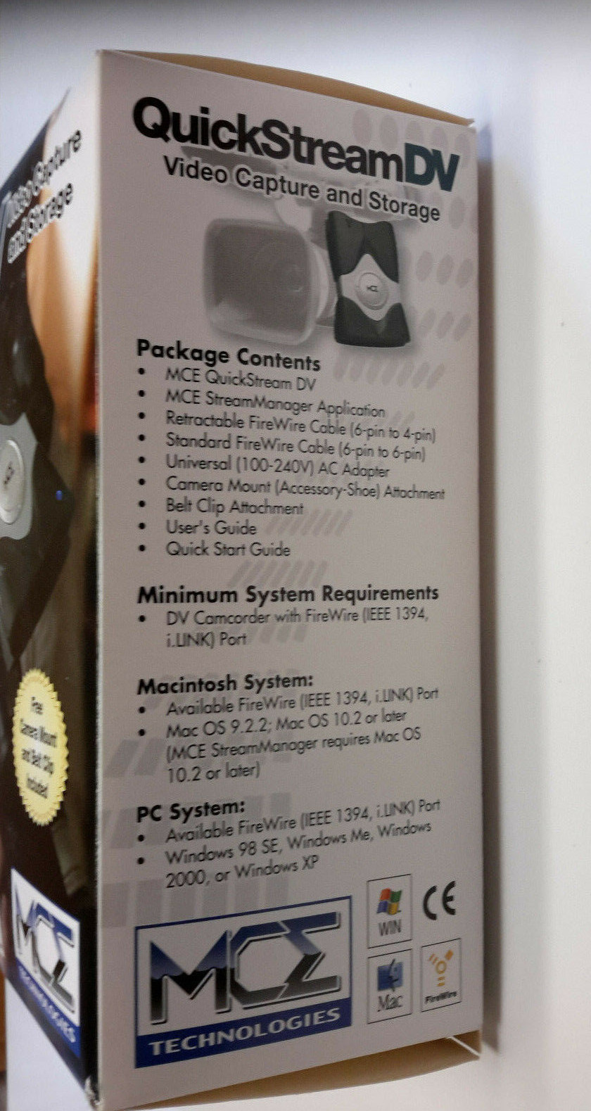 QuickStream Digital Video Capture & Storage direct to hard drive SIX HOURS!!