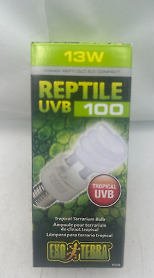Exo Terra Reptile Tropical UVB 100 13W Bulb Terrarium NEW IN BOX