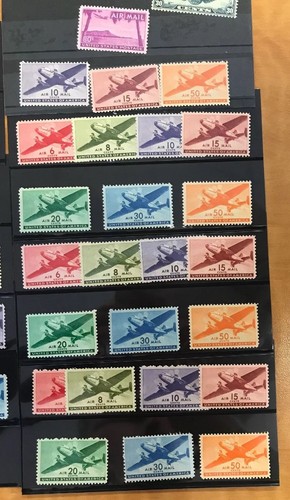 US Airmail MNH Stamps SCOTT C16-46 C25-31 F/XF Estate LOT 50 Stamps Postage USA