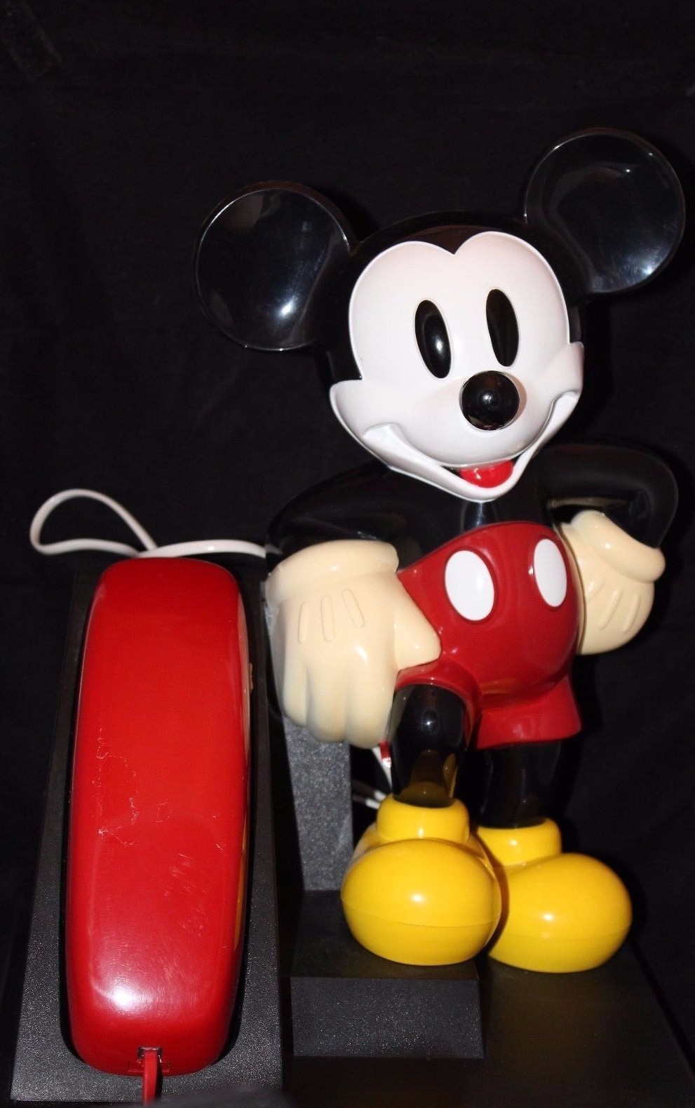 AT&T Disney Mickey Mouse Telephone Black/Red Vintage? | eBay