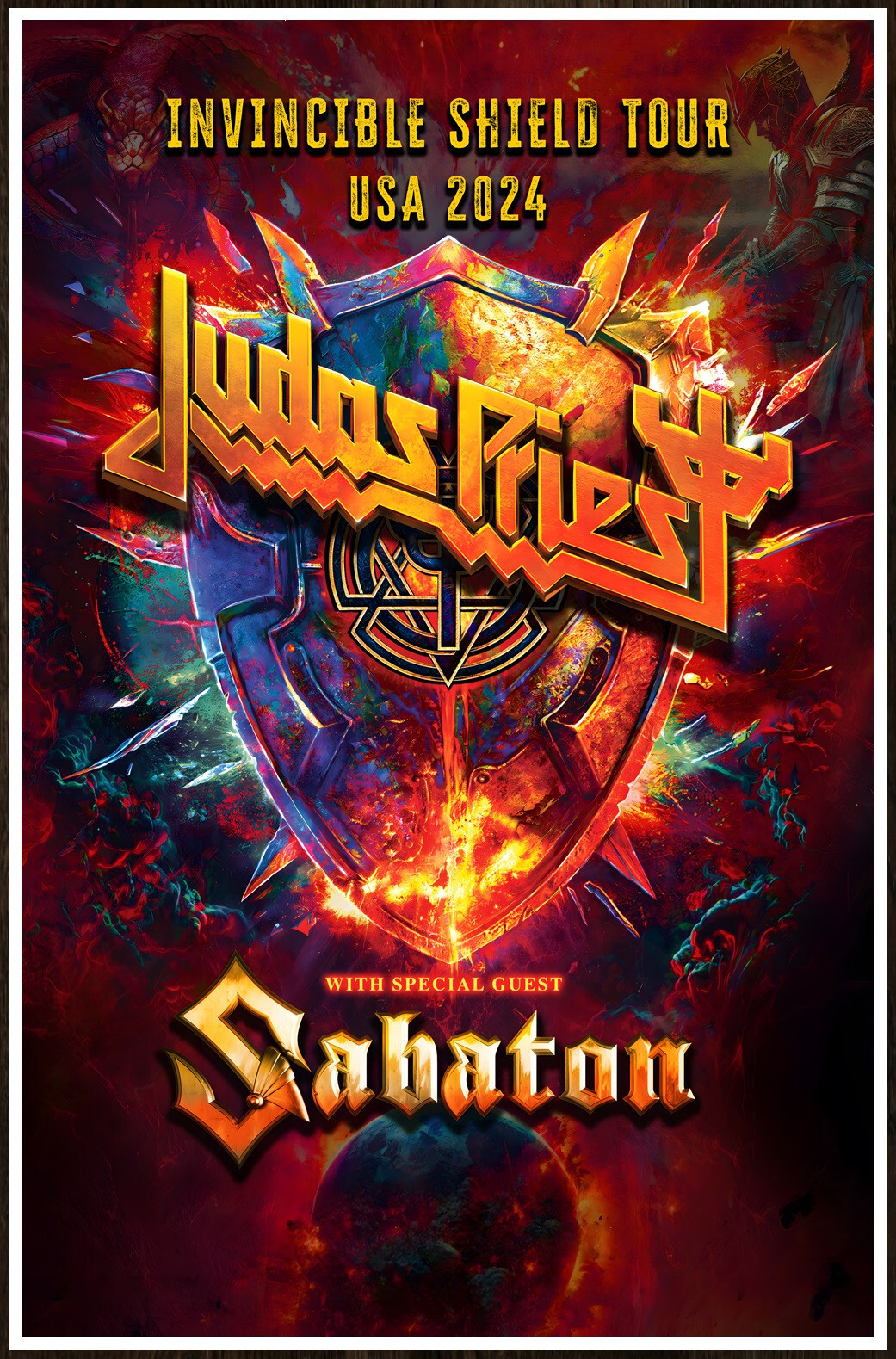 JUDAS PRIEST | SABATON Invincible Shield Tour 2024 Ltd Ed