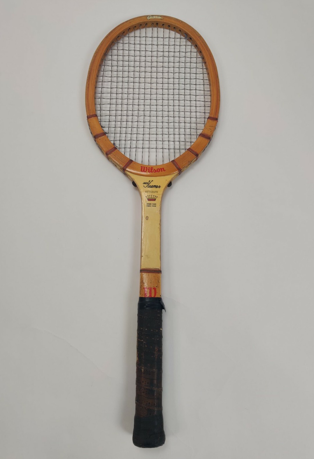 Wilson Jack Kramer Autograph Fibre Face Antique Tennis