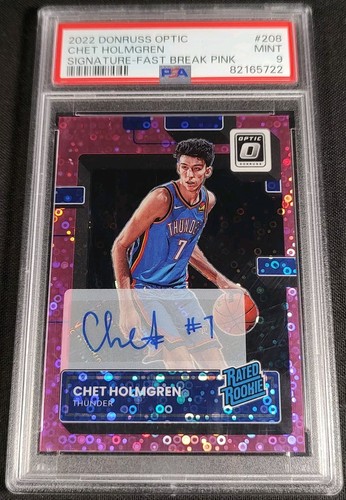 PSA 9 RC AUTO /25 CHET HOLMGREN POP 6 ROOKIE 🚨NONE HIGHER