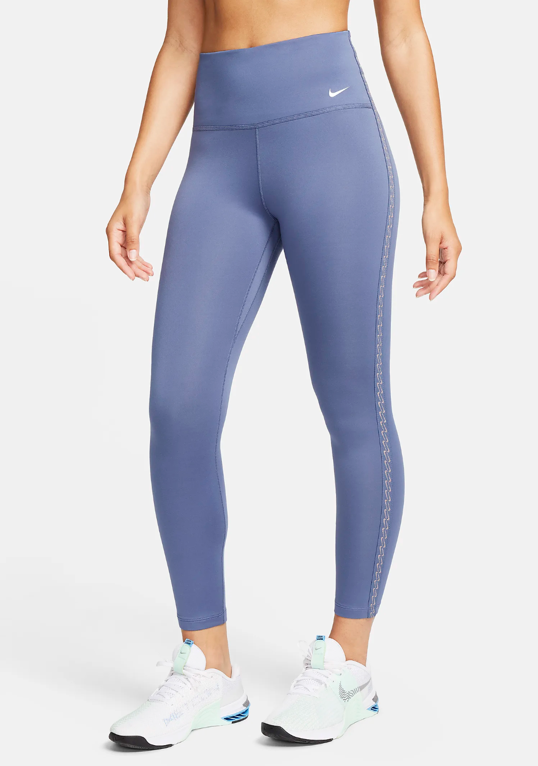 Nike One Women's Therma-FIT Diffused Blue HW 7/8 Leggings