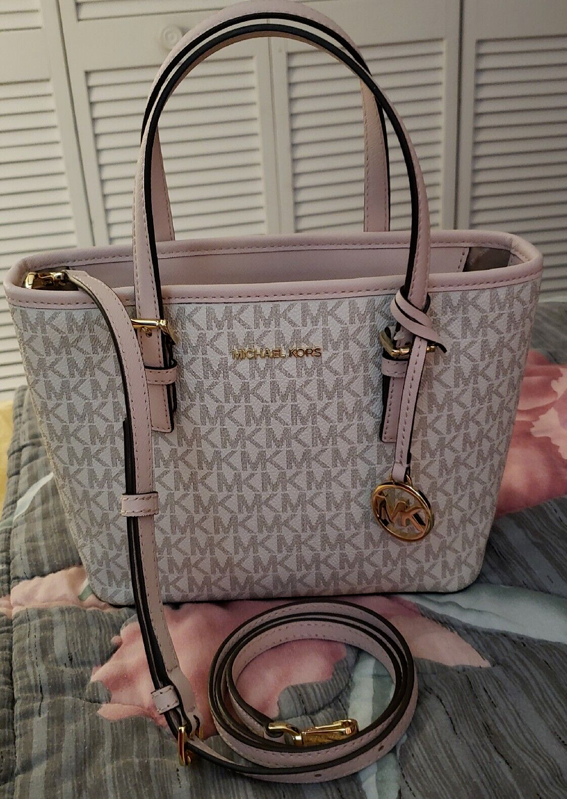 Michael Kors Jet Set Travel Extra Small Logo Top-Zip Tote