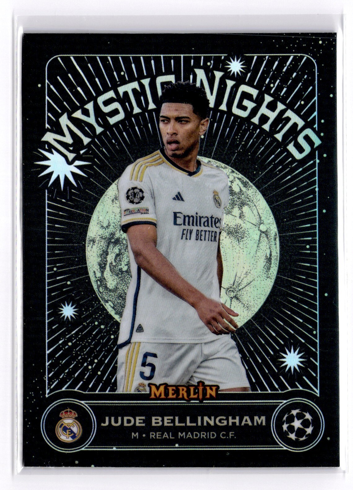 2024 Topps Merlin Mystic Nights Jude Bellingham #MN-1 Real 2024 Topps Merlin Mystic Nights Jude Bellingham #MN-1 Real