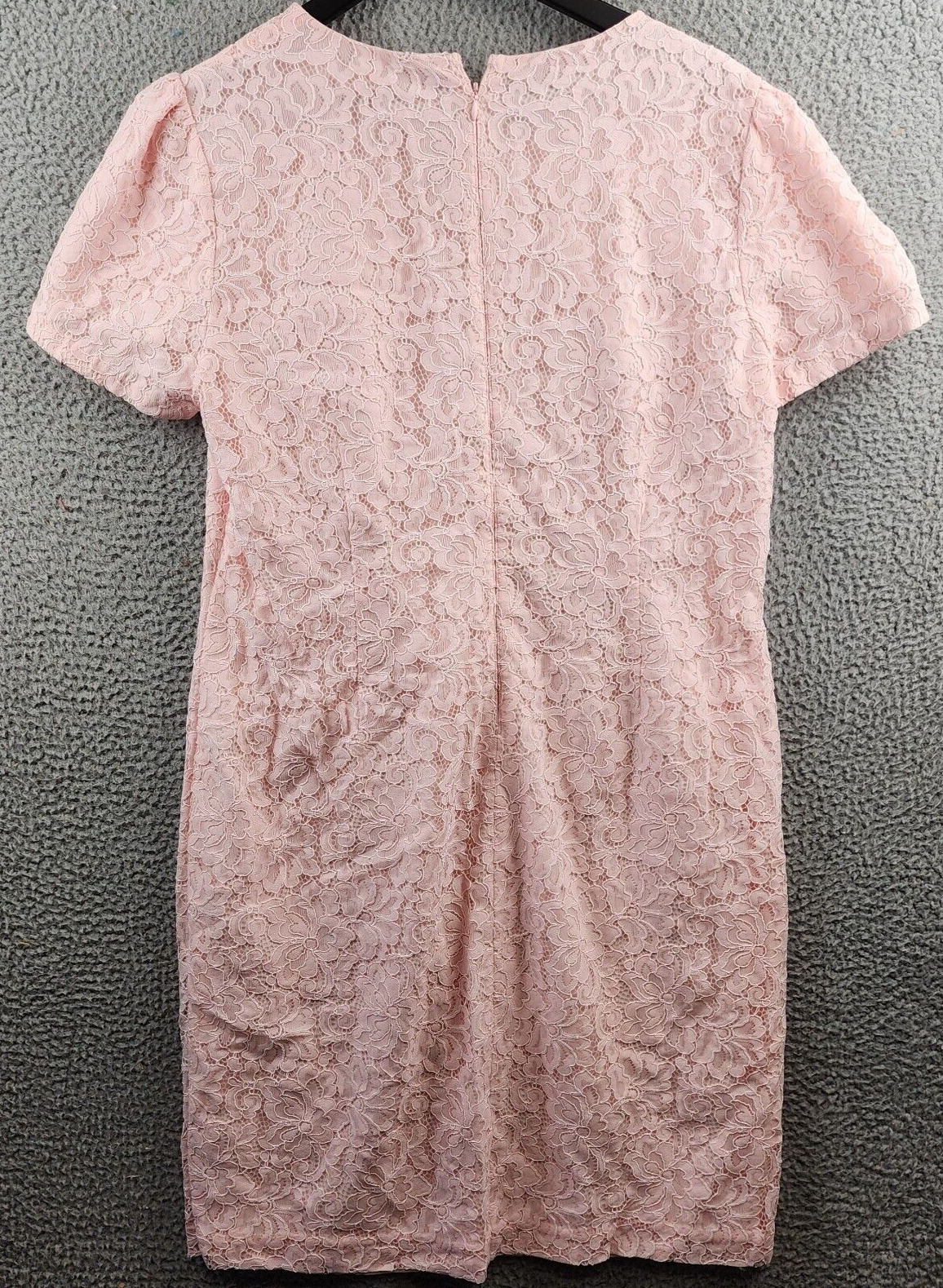Lauren Ralph Lauren Floral Lace Sheath Dress Women's 18 Oink Opal Short Sleeve - Picture 11 of 14
