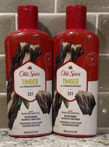 2 Old Spice Timber w/ Sandalwood Shampoo And Conditioner Imm