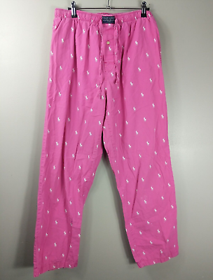Pink polo online pajama pants
