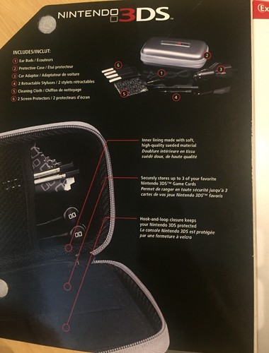 NEW Silver Nintendo 3DS Explorer Starter Kit with 8 items!  ???? Free Shipping