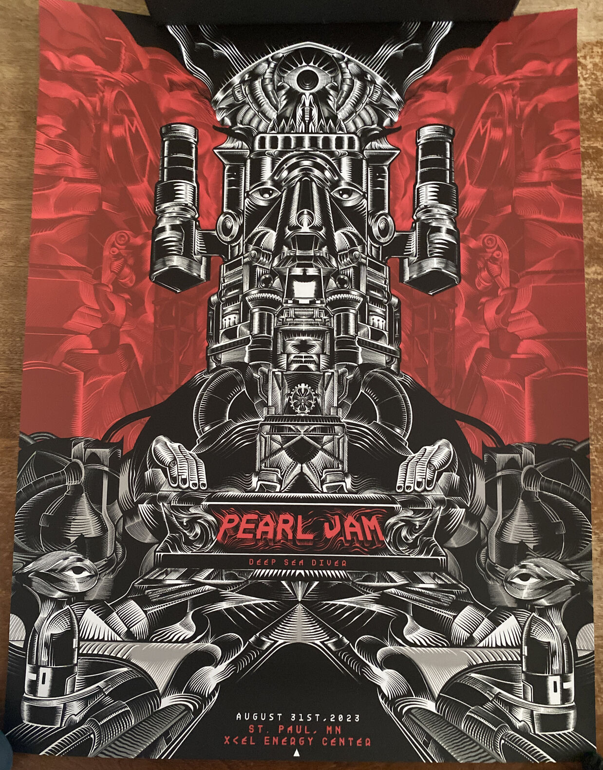 PEARL JAM POSTER Tour 2023 St Paul Minnesota 8/31/2023