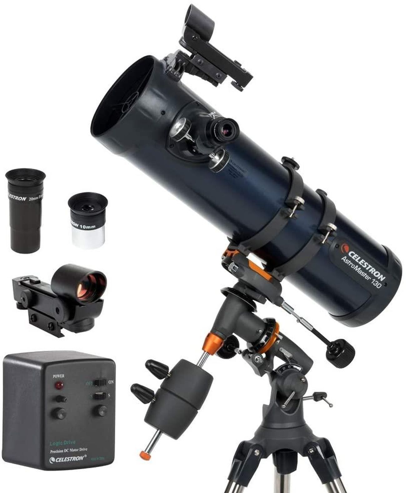 CELESTRON AstroMaster 130EQ-MD (Motor Drive) Newton Telescope F5.0 130/650mm