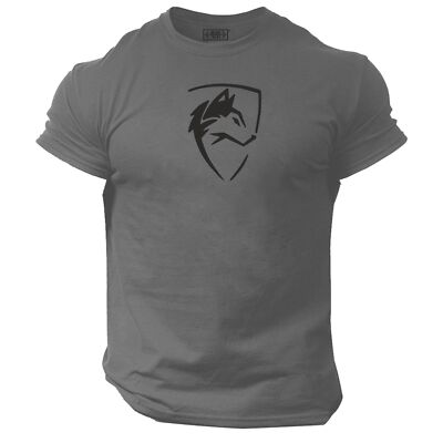 Wolf T Shirt Gym Clothing Bodybuilding Training Workout Exercise Boxing MMA Top