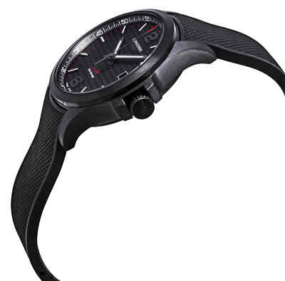 Pre-owned Longines Conquest V.h.p. Black Carbon Dial Men's Watch L3.716.2.66.9