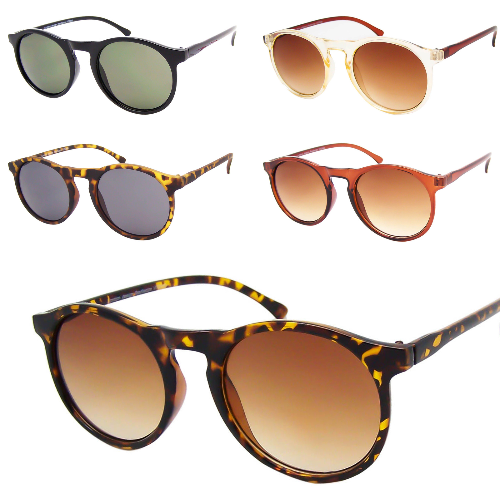 retro round frame sunglasses