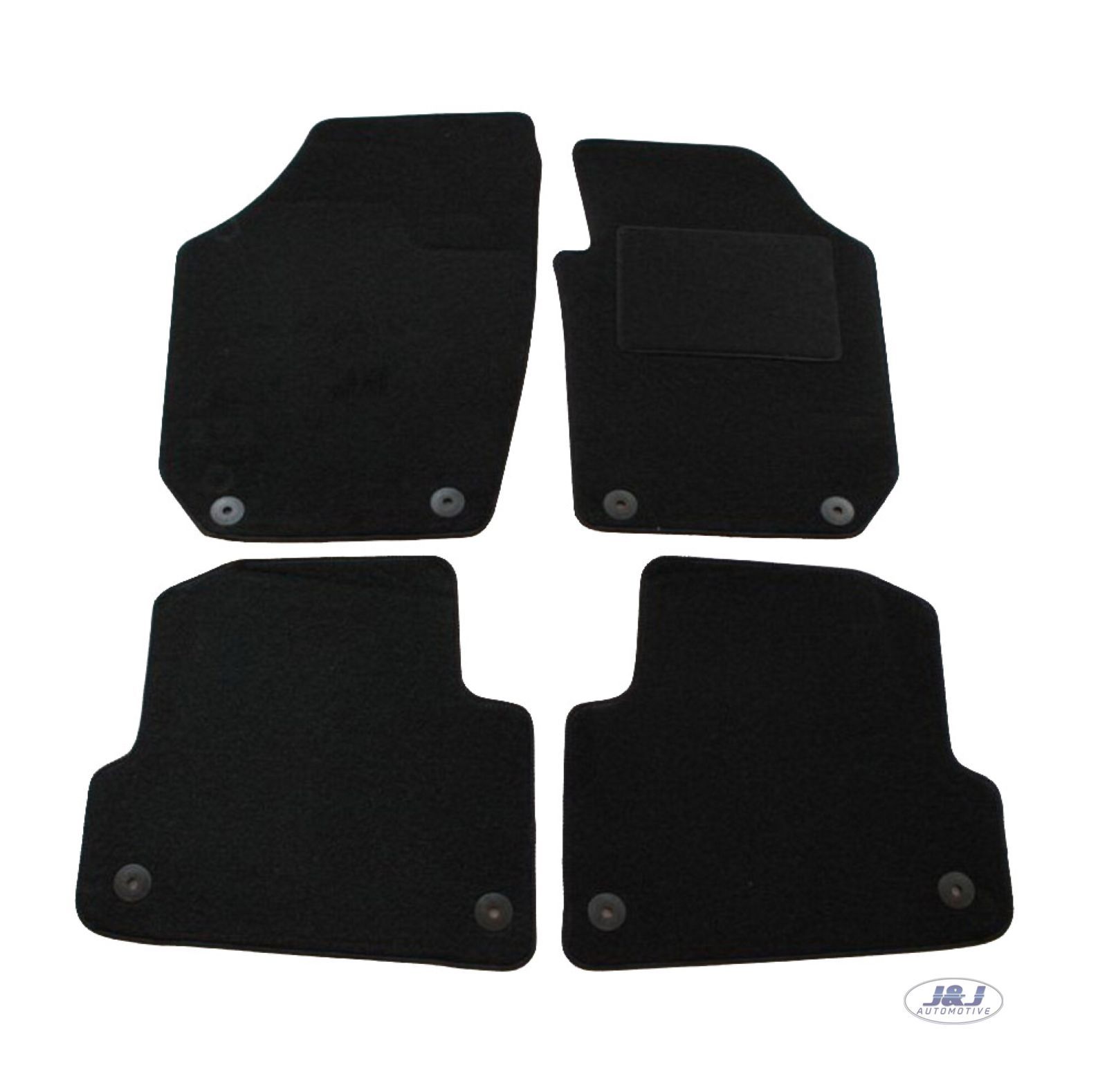 Quality FULLY TAILORED Black floor Car Mats SKODA FABIA mk2 072014