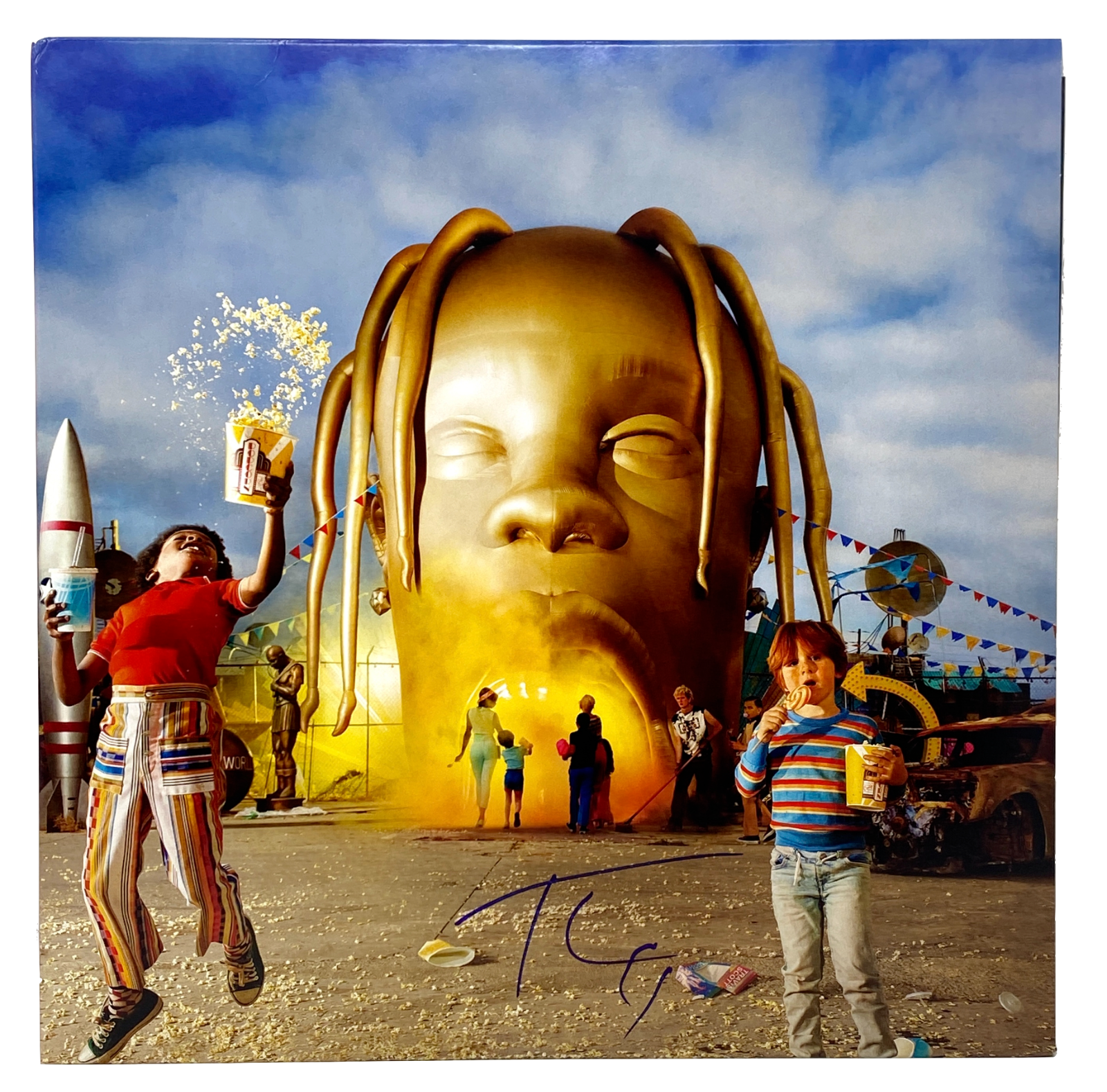 【新品未開封】【レコード】Travis Scott Astroworld Travis Scott Signed Autograph Astro World Vinyl Record Album