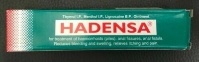 Hadensa Ointment For Haemorrhoids Piles and Bleeding 20GM Free Shipping