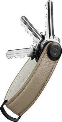 Key Organiser - Pebbled Leather - Ecru