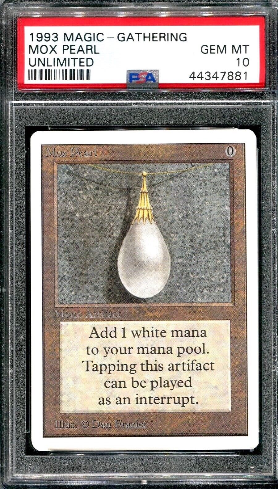 Mox Pearl Unlimited Edition PSA 10 BGS 9.5 Gem Mint MTG Mox Pearl Unlimited Edition PSA 10 BGS 9.5 Gem Mint MTG