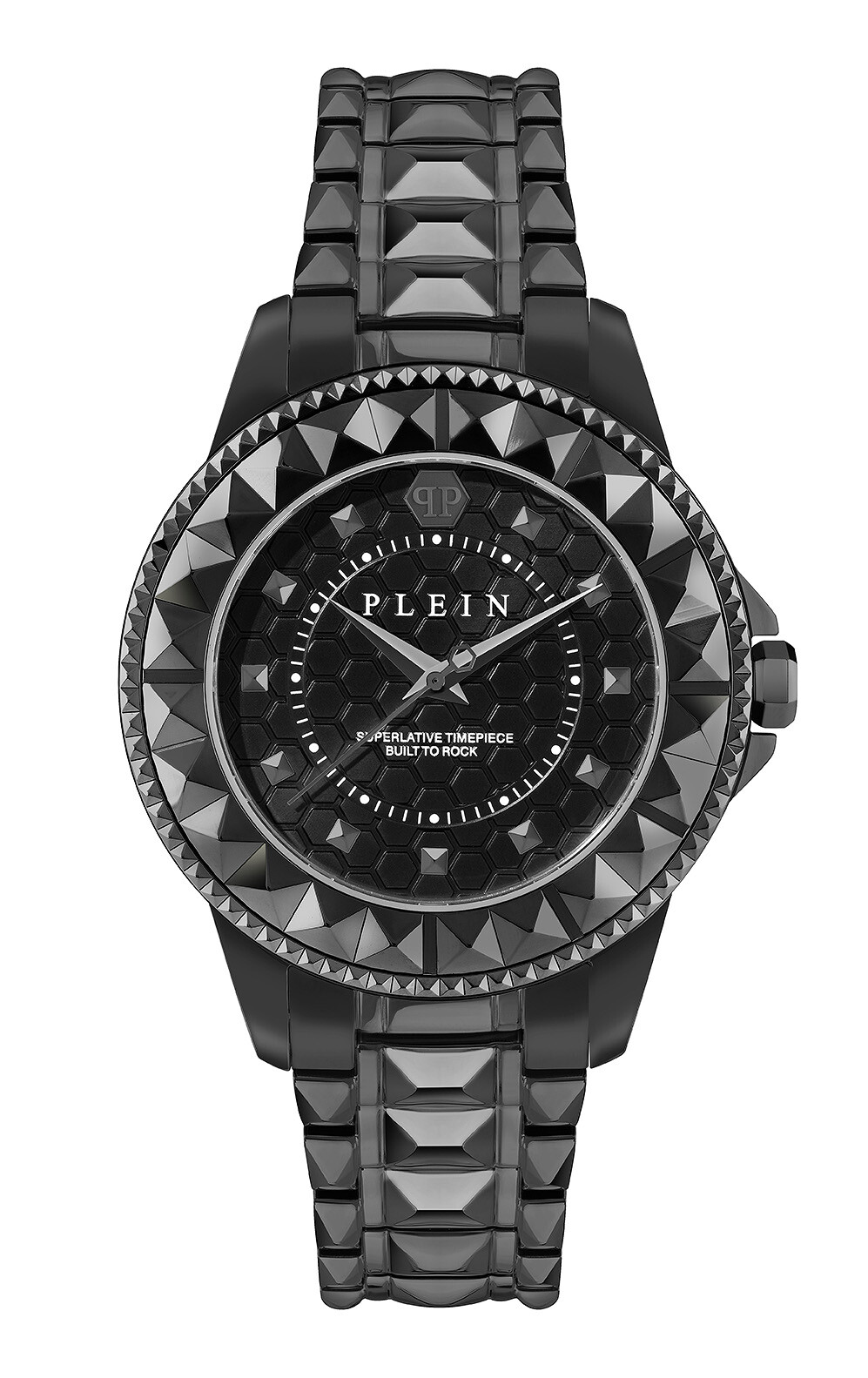 Pre-owned Philipp Plein Women's Watch Analog Quartz Lady Rock Pwpqa0524 Stainless Steel