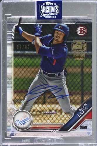 2020 Topps Archives Signature Series - Gavin Lux #19B-BP-130