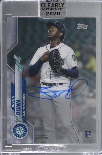 2020 Topps Clearly Authentic Autographs - Justin Dunn #CCA-JD