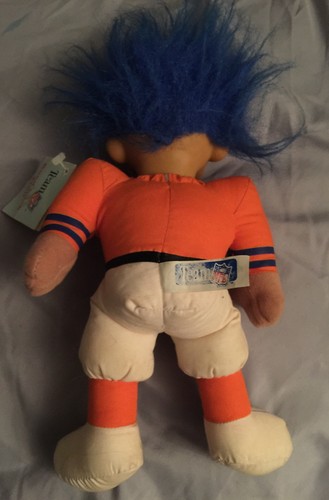 Vintage 1991  Rare Denver Broncos Good Lucky Troll Doll By Russ & Original Tag