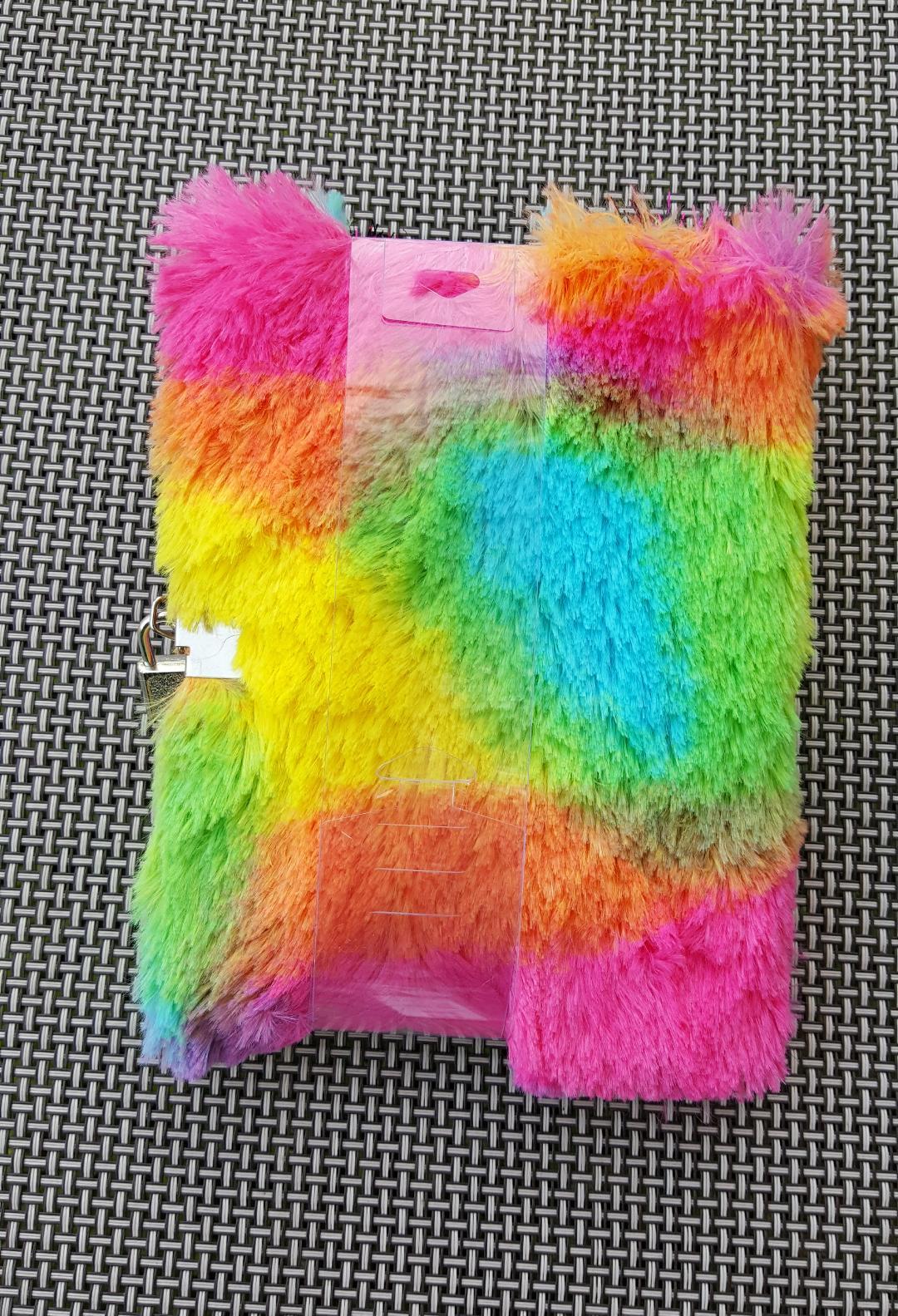 Girl's Plush Diary Journal with Lock & Keys Claire's NWT