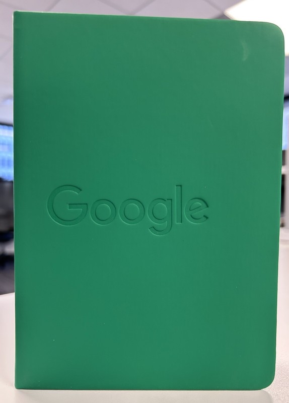 Google Moleskine-Style Notebook - Google - New - Etched Logo