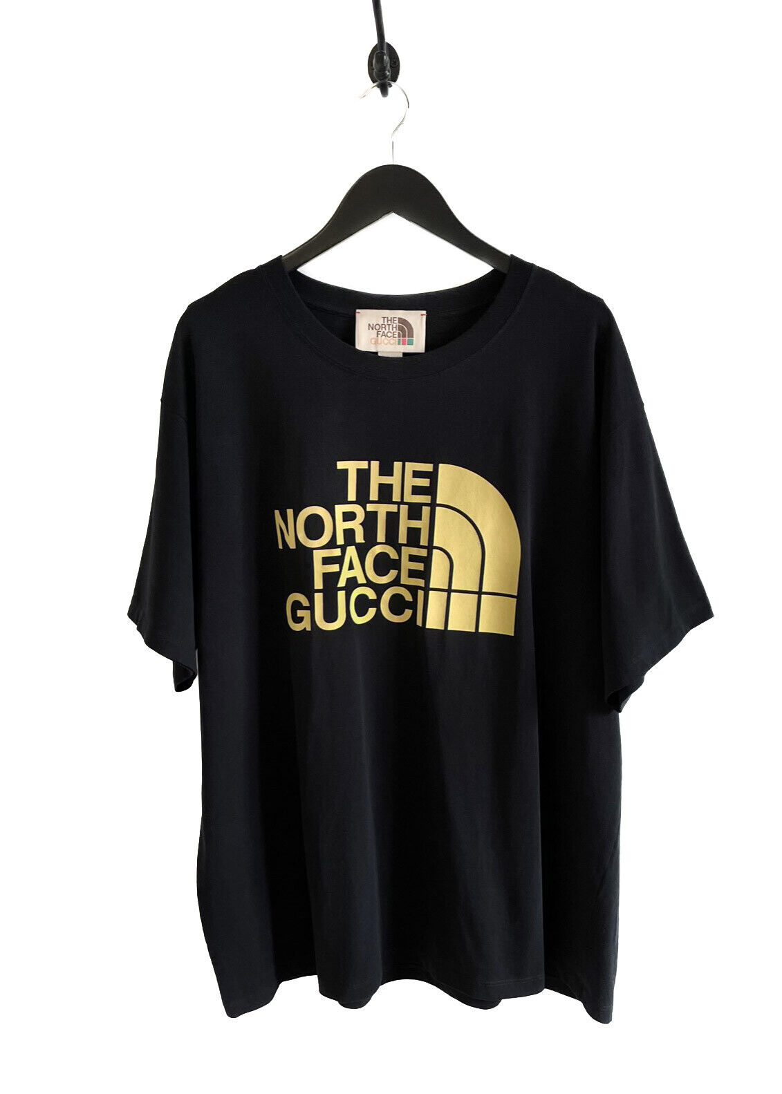 Gucci X The North Face Black Yellow Logo Print T-shirt Gucci X The North Face Black Yellow Logo Print T-shirt