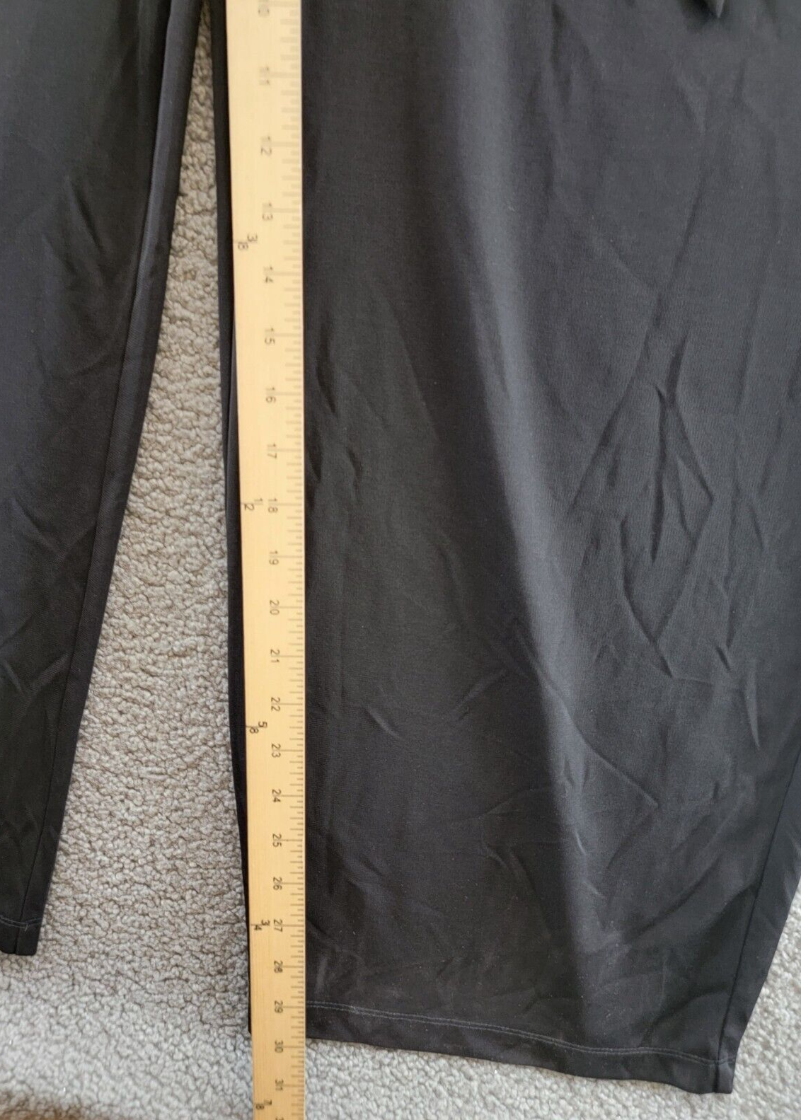 Anne Klein Plus Size Belted Pockets Wide-Leg Jumpsuit Women's 1X Black Back Zip - Picture 8 of 18