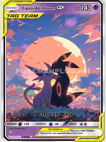 wcs ポケカ　ラバープレイマット　スリーブ　espeon umbreon Arcanine Desk & Playmat | QualityPatch