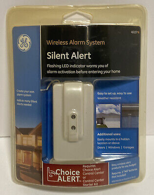 GE SILENT ALERT Wireless Alarm System Flashing LED model 45137 NEW SEALED
