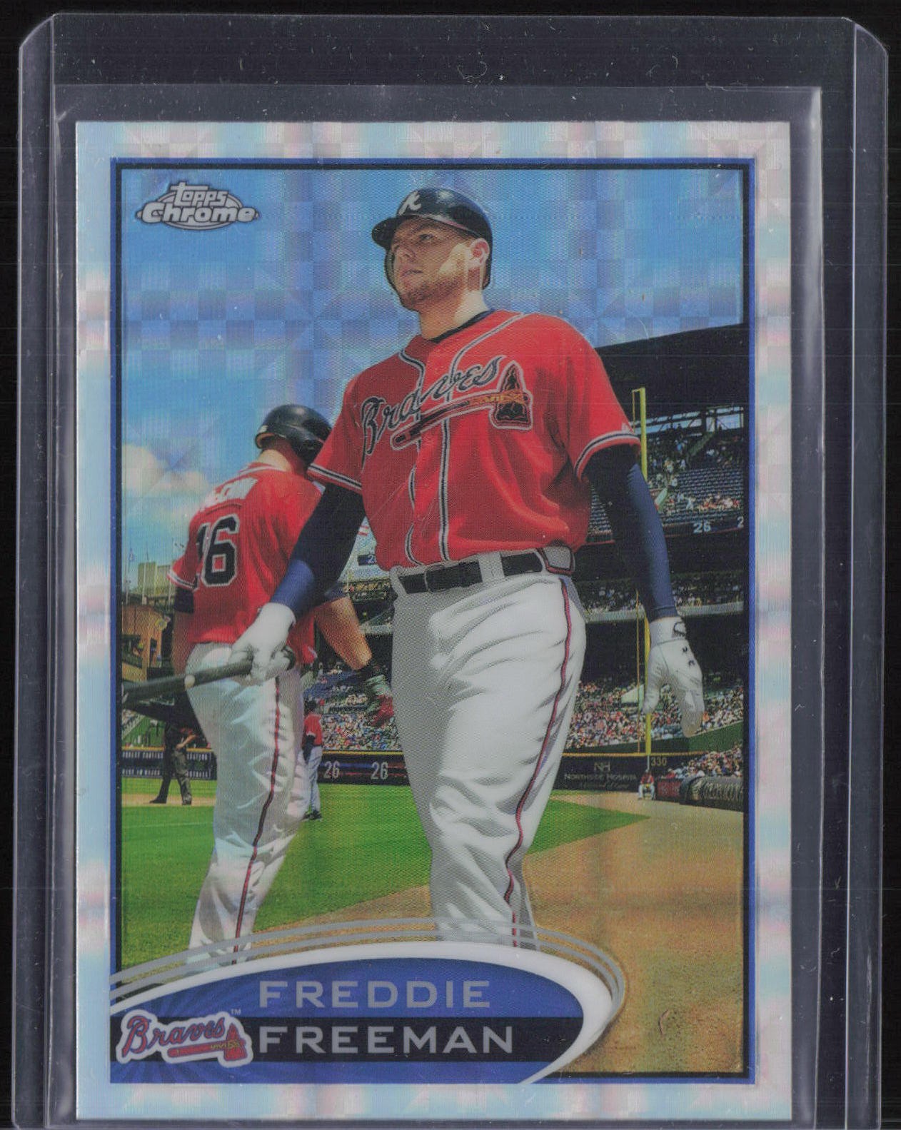 2012 Topps Chrome Xfractor #19 Freddie Freeman