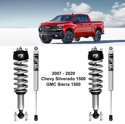 Fox Shox Shocks IFP Coilover Front & Rear Fits 2007-2020 Silverado Sierra 1500
