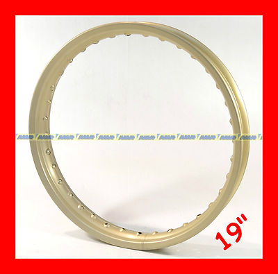 CERCHIO RUOTA ANTERIORE NUDO 2.15 X 19 36 FORI ALLUMINIO ORO PEGASO 650  8108655