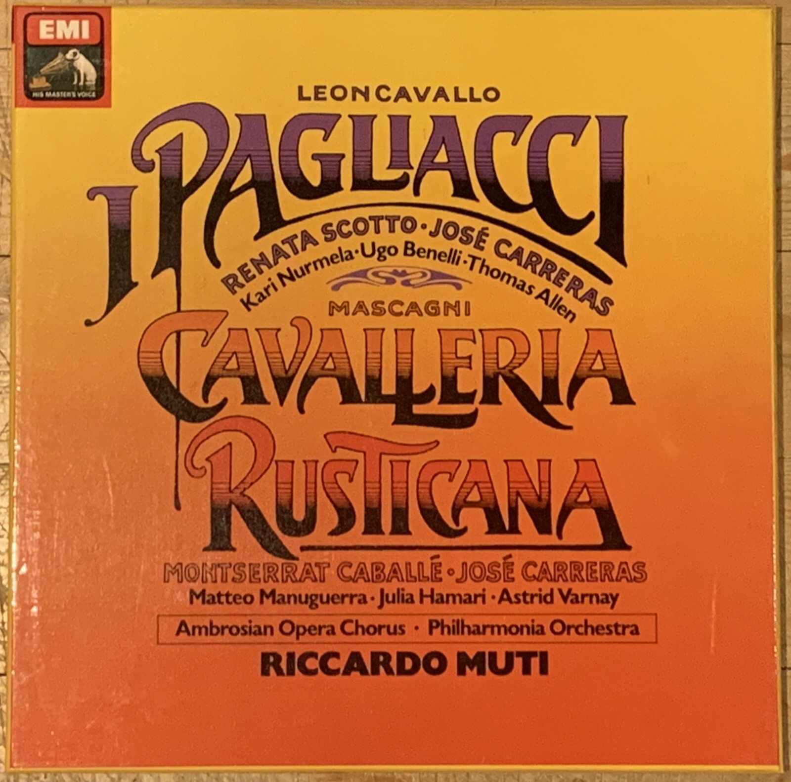 PAGLIACCI Ruggero Leoncavallo 新品 Pagliacci-ruggero Leoncavallo-luciano Pavarotti-super Rare