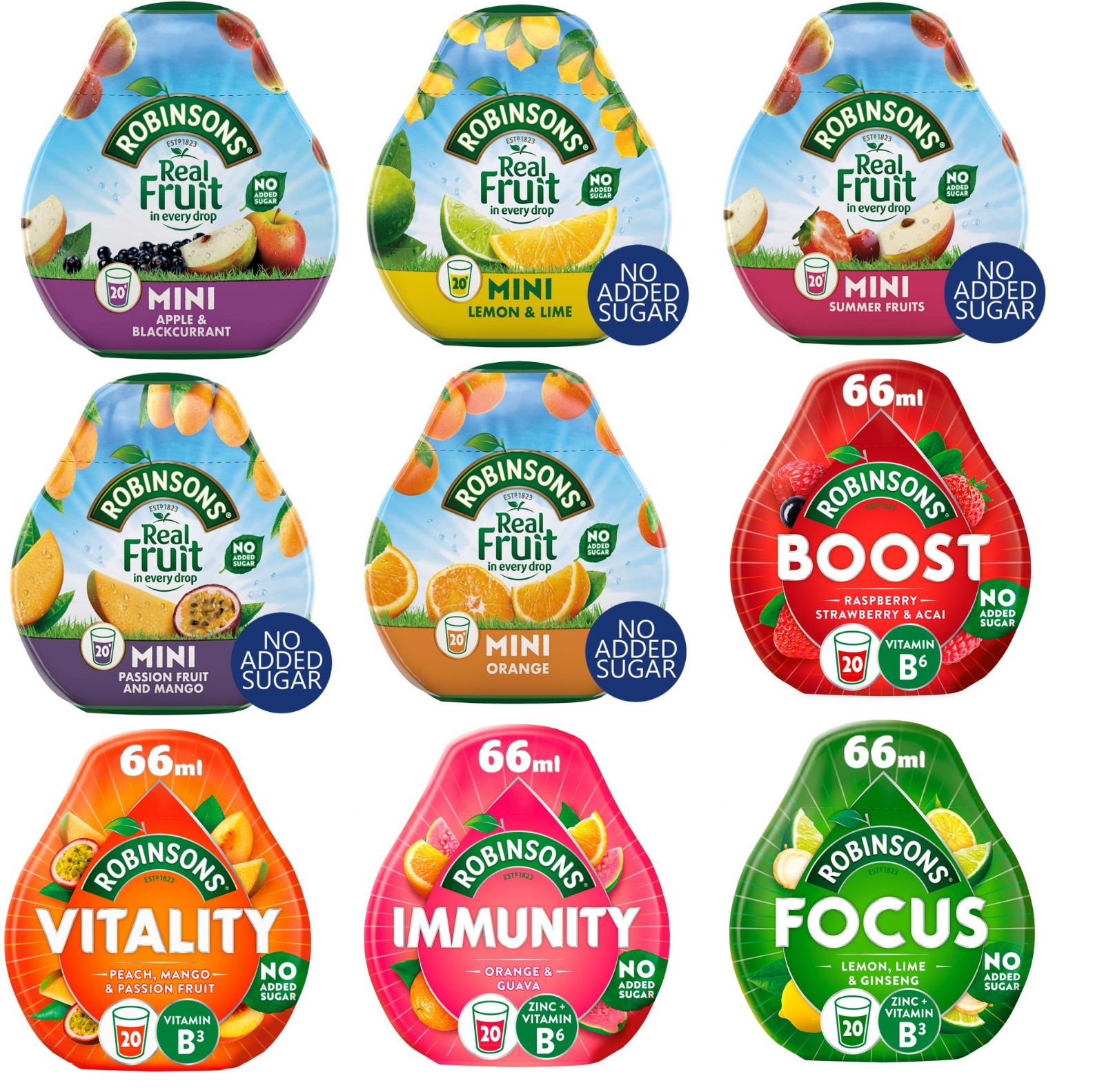 Robinsons Squash'd Real Fruit Concentrate Juice No Added