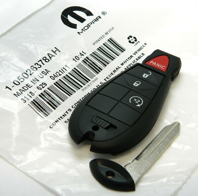 Dodge Fob Key New OEM Genuine Dodge RAM 4-Button Keyless Entry Remote ...