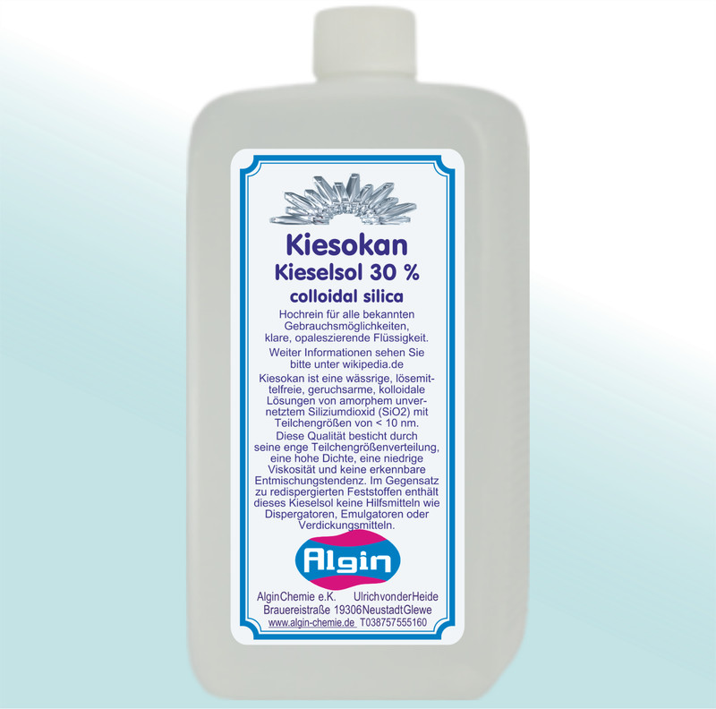 Kieselsol 30% Silica Sol 1 Liter Collodiales Siliciumdioxid Hochrein